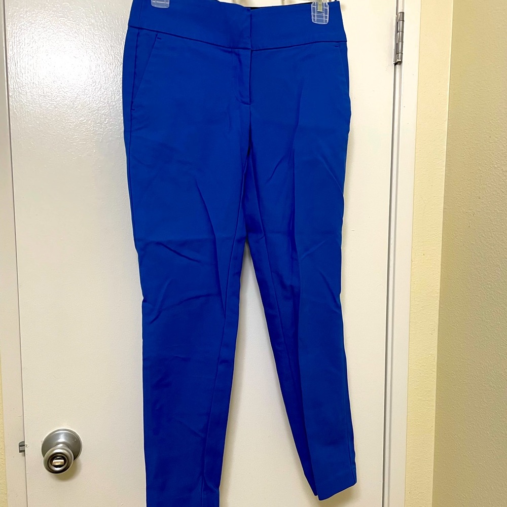 Bright Blue work pants XOXO stretchy so cute size 2
